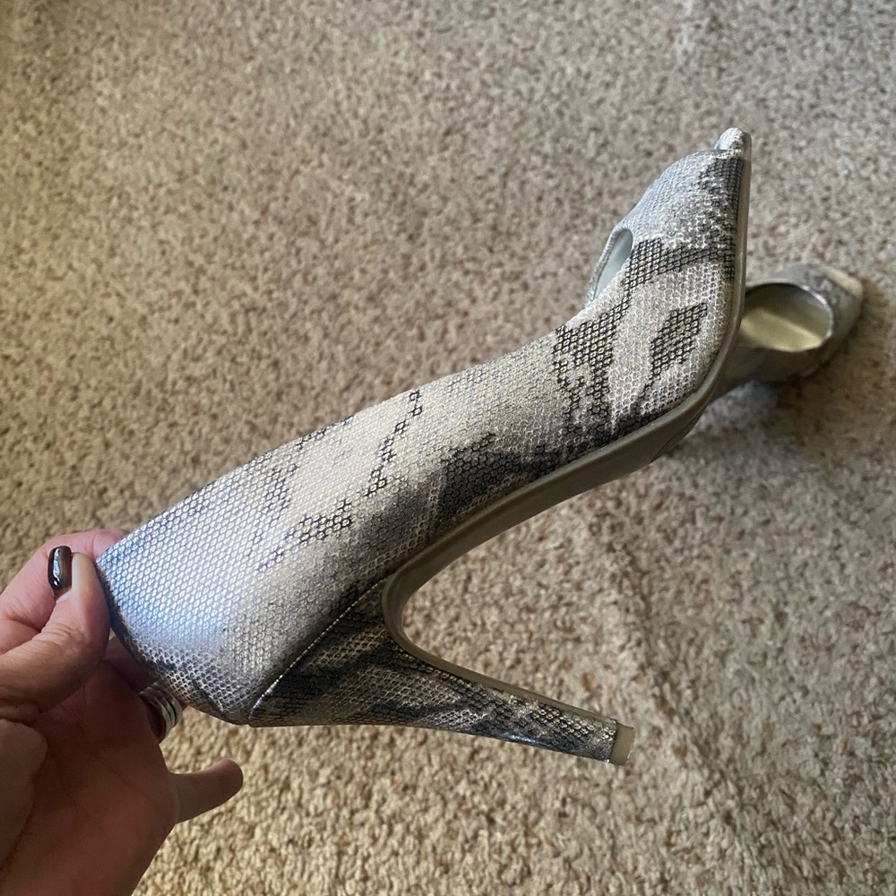 Snakeskin Pattern High Heels